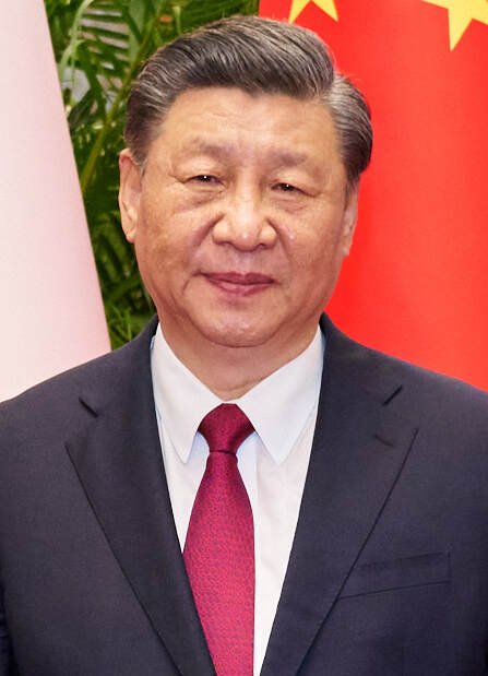 Retrato do presidente chinês Xi Jinping